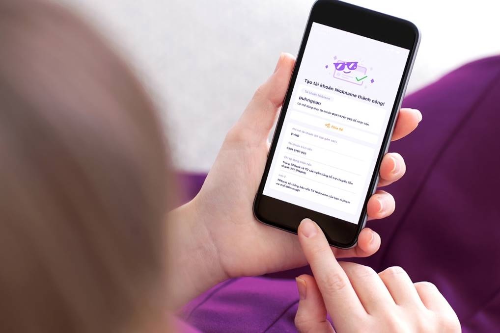 Xu hướng sử dụng tài khoản theo nickname, shopname tăng nhanh trên App TPBank xu huong su dung tai khoan theo nicknameshopname tang nhanh tren app tpbank