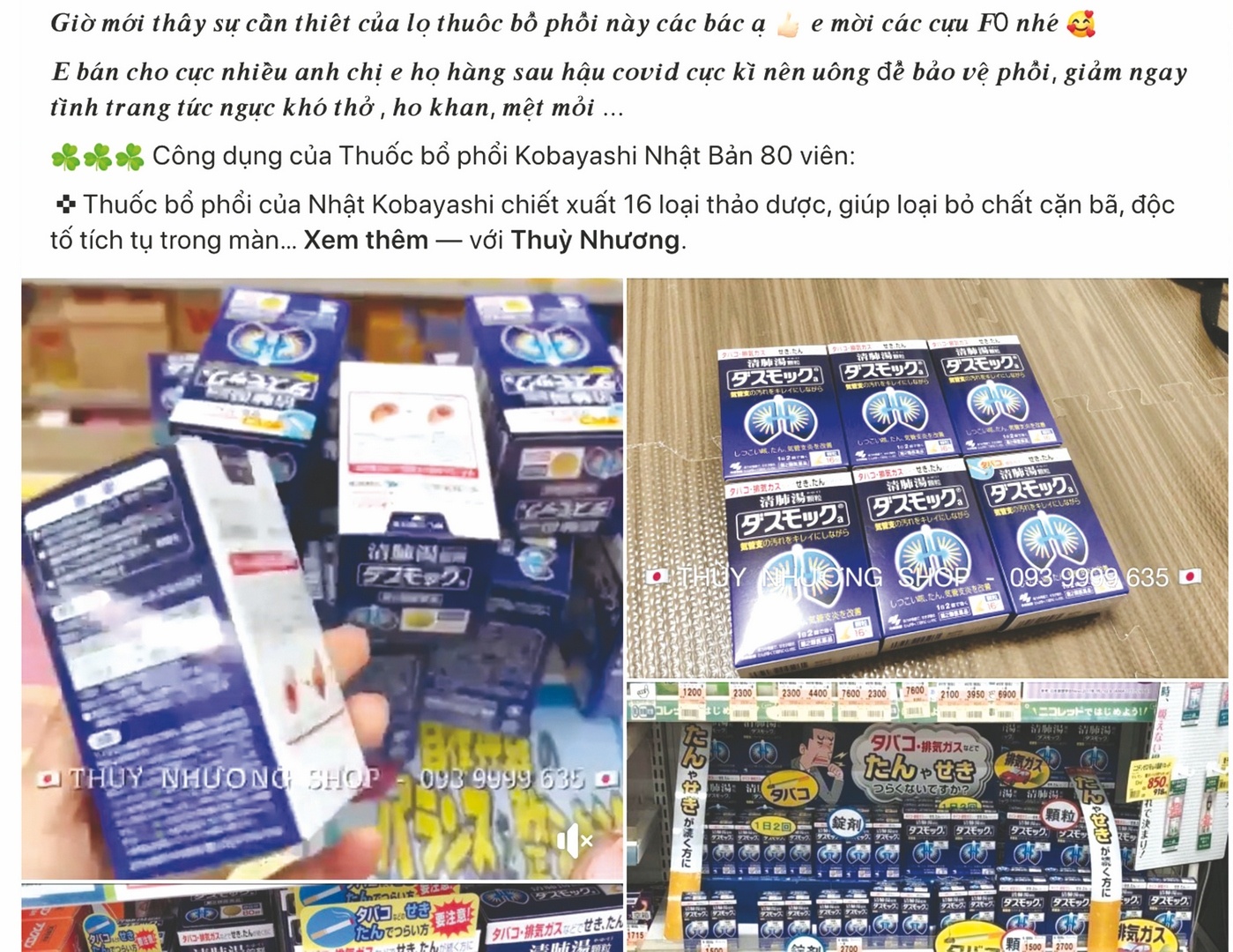 Cẩn trọng thực phẩm chức năng “làm lành phổi”