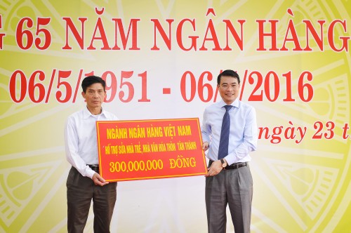 Ngành NH hỗ trợ sửa chữa, nâng cấp nhà trẻ, nhà văn hoá thôn tại Tuyên Quang