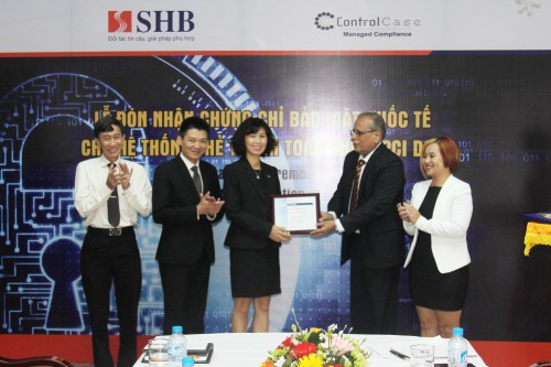 SHB nhận chứng chỉ bảo mật hệ thống thanh toán