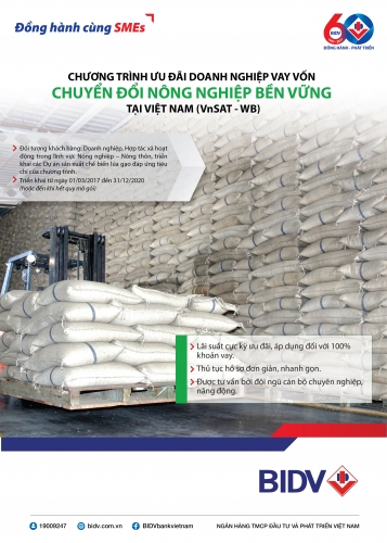 BIDV dành nhiều ưu đãi cho DNNVV trong lĩnh vực nông nghiệp – nông thôn