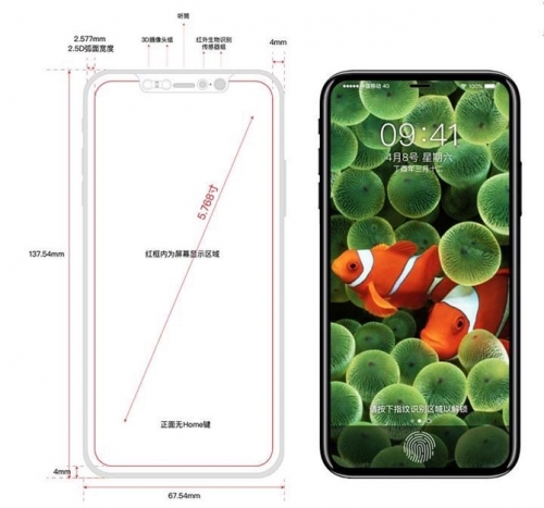 Bản render mới tiết lộ iPhone 8 sở hữu viền màn hình siêu mỏng ở tất cả các cạnh
