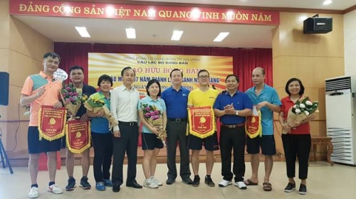 Thi đấu giao lưu bóng bàn chào mừng kỷ niệm 67 năm thành lập ngành Ngân hàng