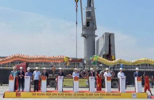 Tập đoàn Hoa Sen xuất khẩu lô hàng trị giá 12 triệu USD đến Mexico