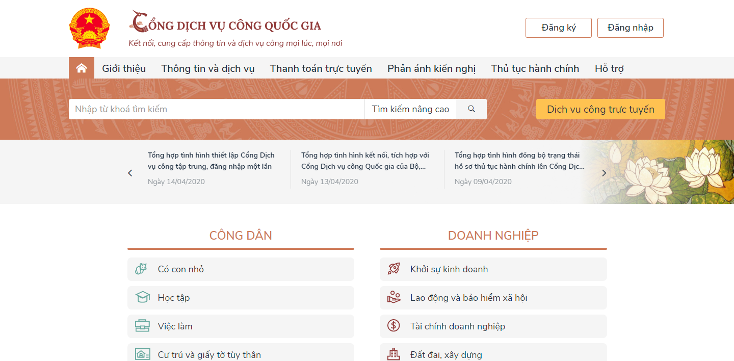 Triển khai trên Cổng dịch vụ công quốc gia dịch vụ chứng thực bản sao điện tử từ bản chính