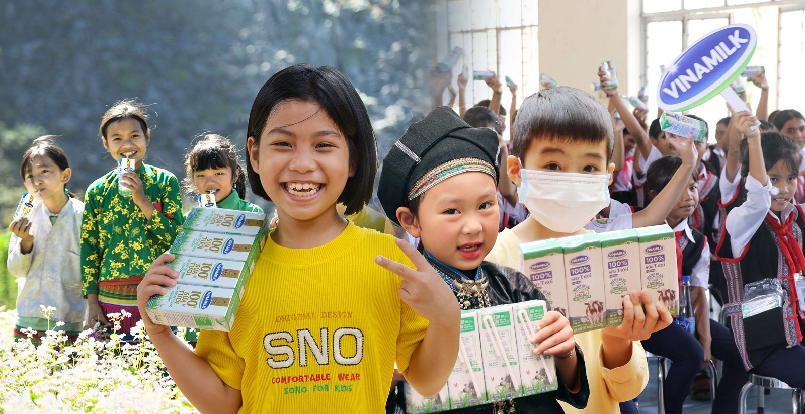 mang xa hoi tran ngap hanh phuc voi chuong trinh trieu ly sua yeu thuong trieu nu cuoi hanh phuc cua vinamilk