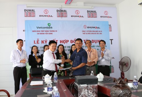 Vietcombank đầu tư 100 tỷ đồng cho Dự án xây dựng nhà máy của Công ty Duhal