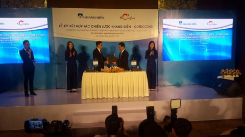 Khang Điền ký kết với Coteccons và Khải Hoàn Land