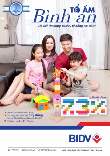 BIDV dành 10.000 tỷ đồng cho vay nhà ở