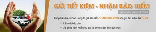 SCB: Gửi tiết kiệm – Nhận bảo hiểm gia tăng giá trị cuộc sống