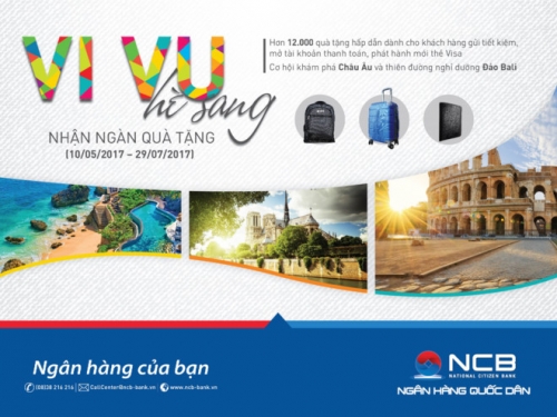 “Vi vu hè sang nhận ngàn quà tặng” với NCB