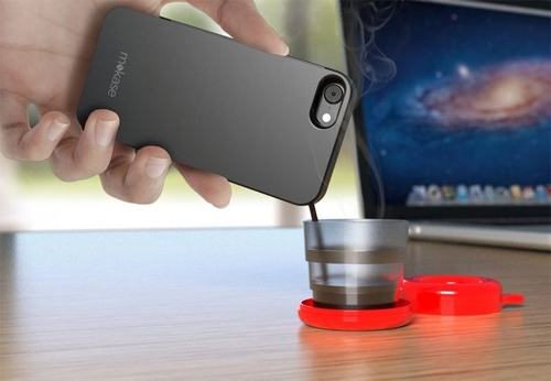 Ốp lưng biến iPhone thành máy pha cafe Ốp lưng biến iPhone thành máy pha cafe