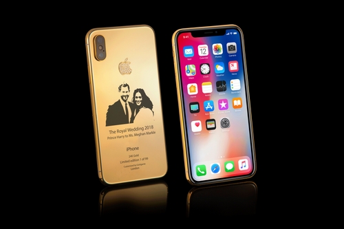 iPhone X phiên bản đám cưới Hoàng gia Anh giá 4.000 USD iPhone X phiên bản đám cưới Hoàng gia Anh giá 4.000 USD