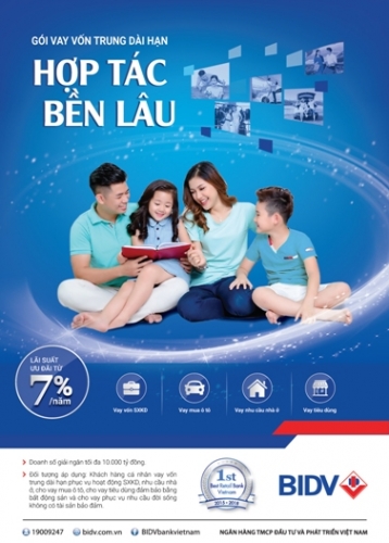 BIDV dành 10.000 tỷ đồng cho vay ưu đãi với lãi suất chỉ từ 7%/năm