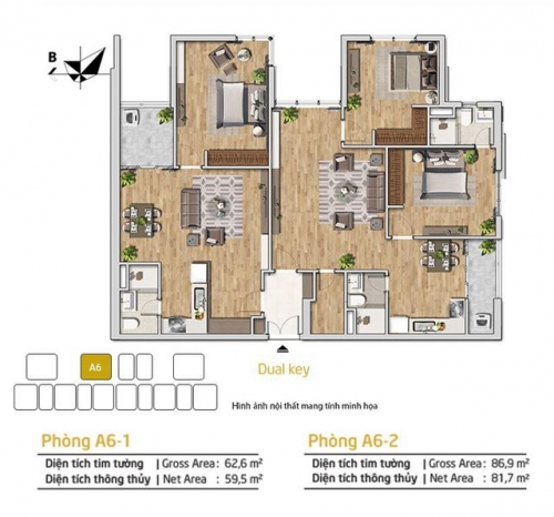 Amber Riverside mở bán đợt cuối 20 căn Dual-key cuối cùng đẹp nhất dự án