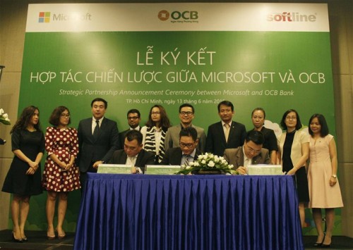 OCB hợp tác chiến lược với Microsoft