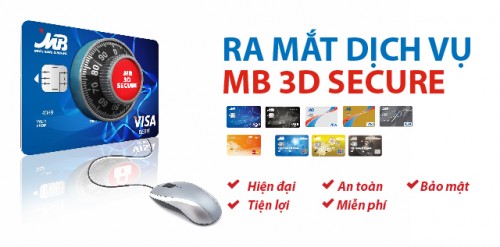 MB xác thực giao dịch thanh toán trực tuyến chủ thẻ quốc tế theo cách thức mới MB xác thực giao dịch thanh toán trực tuyến chủ thẻ quốc tế theo cách thức mới