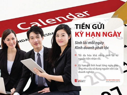 SeABank triển khai dịch vụ tiền gửi kỳ hạn ngày