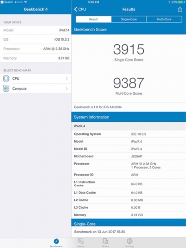 iPad Pro 2017 sở hữu tới 4 GB RAM