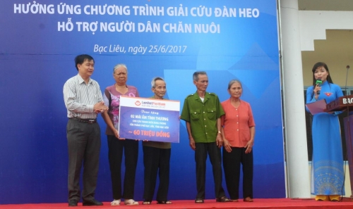 LienVietPostBank tiếp tục giải cứu heo tại Bạc Liêu