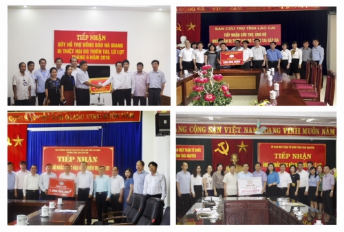 Ngành Ngân hàng hỗ trợ bốn tỉnh khắc phục hậu quả mưa lũ