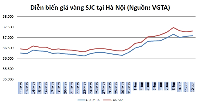 Thị trường vàng 12/6: Nhà đầu tư lạc quan về tương lai của vàng