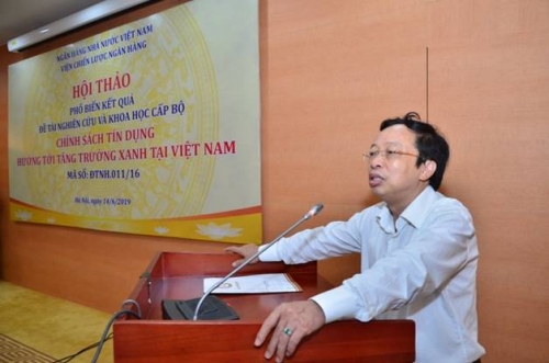 Chính sách tín dụng hướng tới tăng trưởng xanh