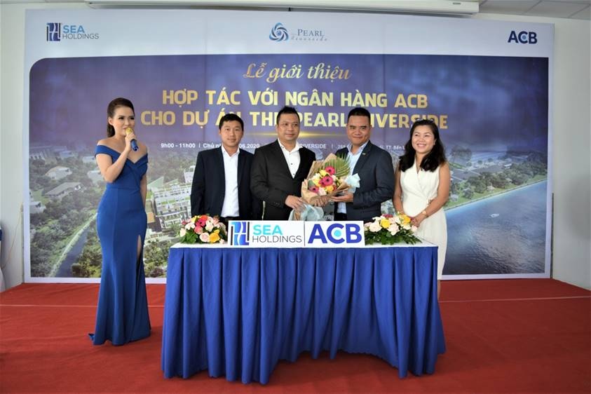 ACB bảo lãnh khu nhà phố compound ven sông The Pearl Riverside