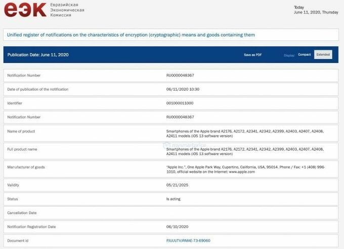 iPhone 12 có chín phiên bản