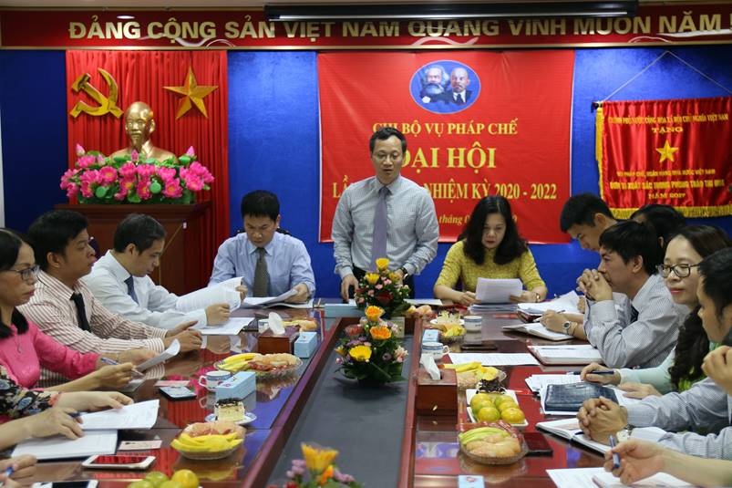 dai hoi chi bo vu phap che nhiem ky 2020 2022