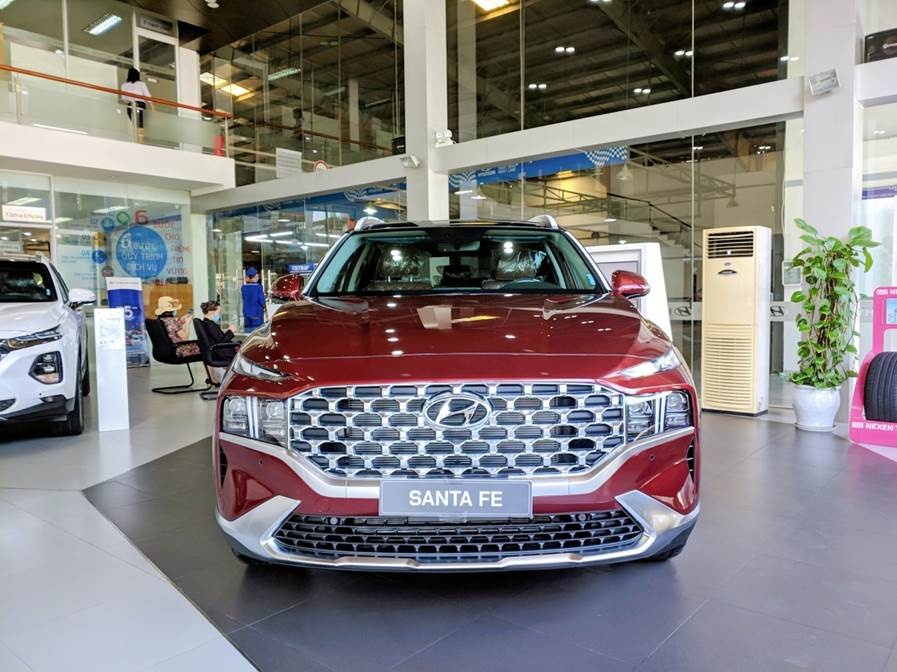 Hyundai Santa Fe 2021 đã có mặt tại Hyundai Sông Hàn hyundai santa fe 2021 da co mat tai hyundai song han