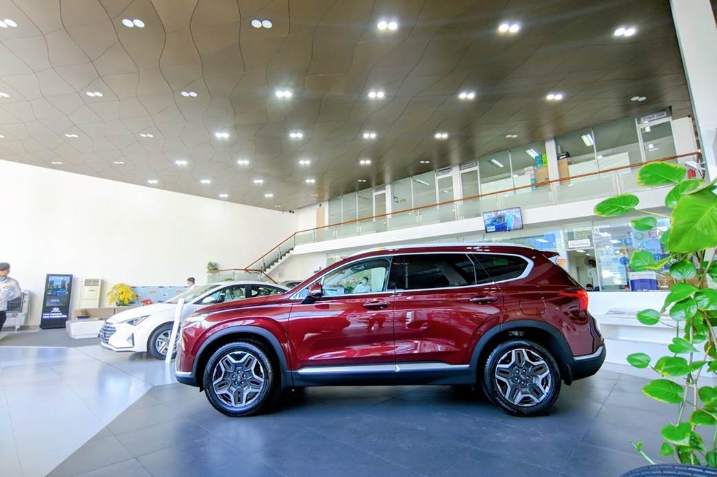 Hyundai Santa Fe 2021 đã có mặt tại Hyundai Sông Hàn hyundai santa fe 2021 da co mat tai hyundai song han