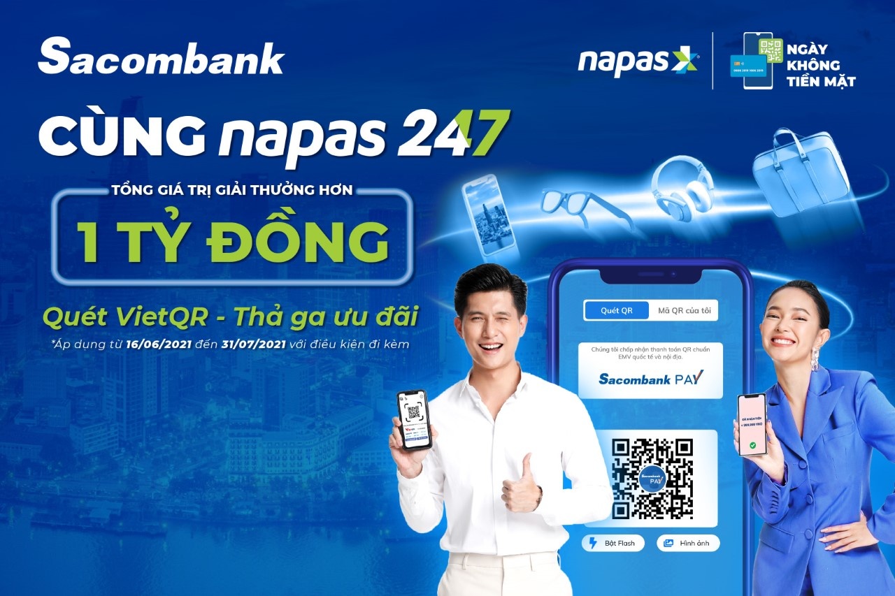 Sacombank triển khai dịch vụ chuyển khoản liên ngân hàng 24/7 bằng mã VietQR sacombank trien khai dich vu chuyen khoan lien ngan hang 247 bang ma vietqr