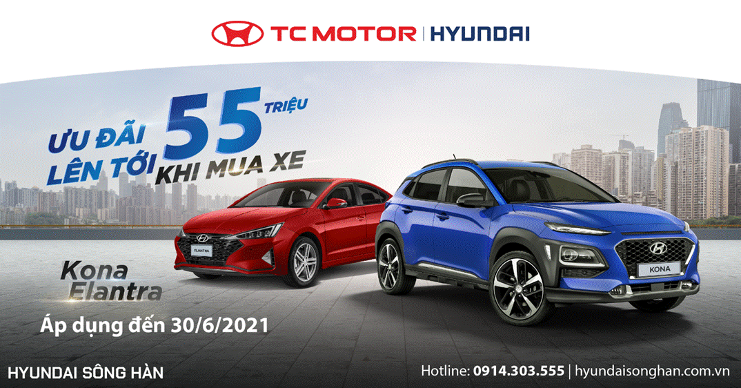 hyundai kona elantra khuyen mai toi 55 trieu dong