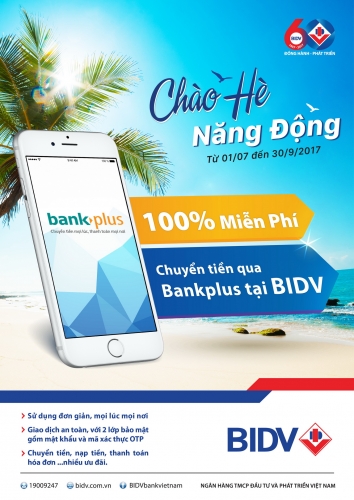 BIDV miễn phí chuyển tiền qua Bankplus BIDV miễn phí chuyển tiền qua Bankplus