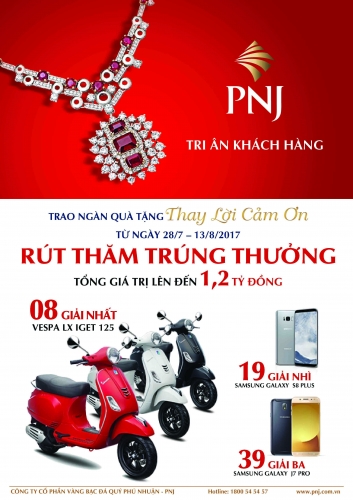 PNJ tri ân khách hàng PNJ tri ân khách hàng