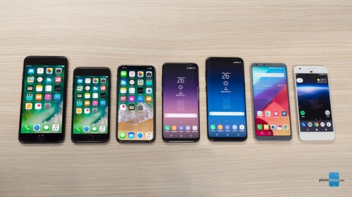 iPhone 8 so dáng Galaxy S8, LG G6, Google Pixel iPhone 8 so dáng Galaxy S8, LG G6, Google Pixel