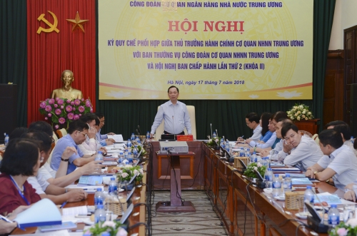 Công đoàn Cơ quan NHNN Trung ương: Quy chế phối hợp đi vào chiều sâu