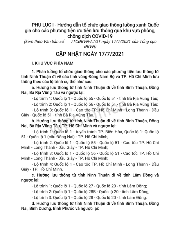 cong bo luong xanh quoc gia cac chot kiem soat cho xe luu thong