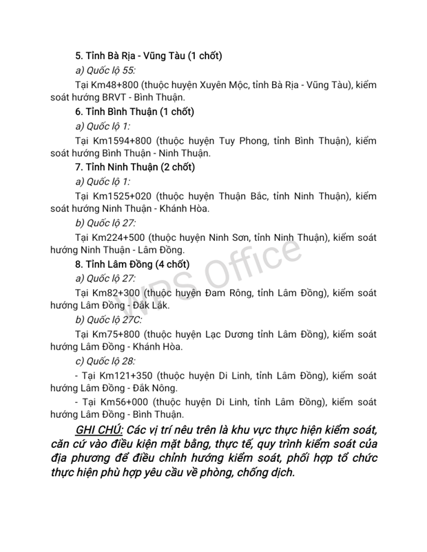 cong bo luong xanh quoc gia cac chot kiem soat cho xe luu thong