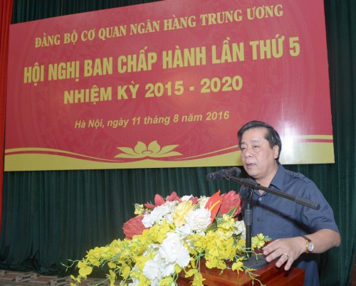 Đảng ủy Cơ quan NHTW: Chỉ đạo thực hiện hiệu quả nhiệm vụ điều hành CSTT