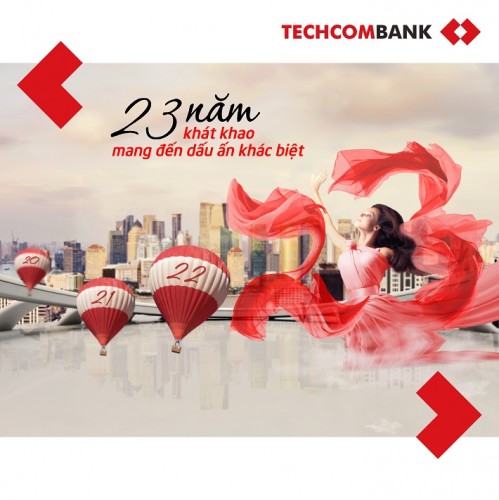 Techcombank tri ân khách hàng nhân kỷ niệm 23 năm thành lập Techcombank tri ân khách hàng nhân kỷ niệm 23 năm thành lập