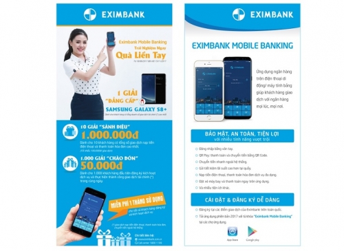 Eximbank ra mắt phiên bản Mobile Banking 2017 cùng nhiều ưu đãi hấp dẫn Eximbank ra mắt phiên bản Mobile Banking 2017 cùng nhiều ưu đãi hấp dẫn