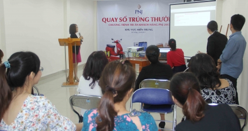 PNJ tổ chức quay số trúng thưởng chương trình “Tri ân khách hàng”