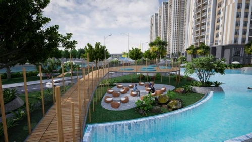 Cảnh quan kỳ ảo của Diamond Riverside