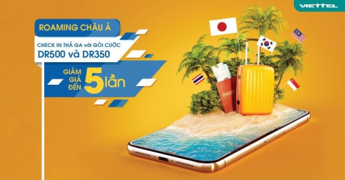 Viettel giảm 80% cước Data Roaming tới 5 nước châu Á
