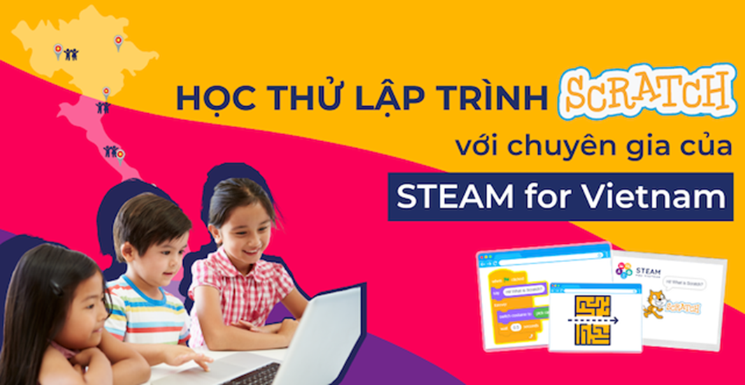 Trại hè lập trình miễn phí của STEAM for Vietnam trai he lap trinh mien phi cua steam for vietnam