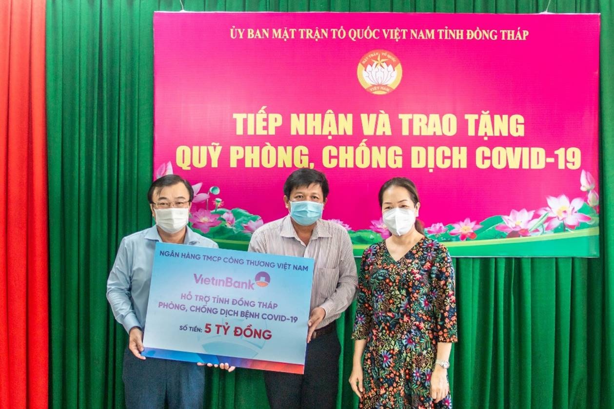 vietinbank ho tro tinh dong thap 5 ty dong phong chong dich covid 19