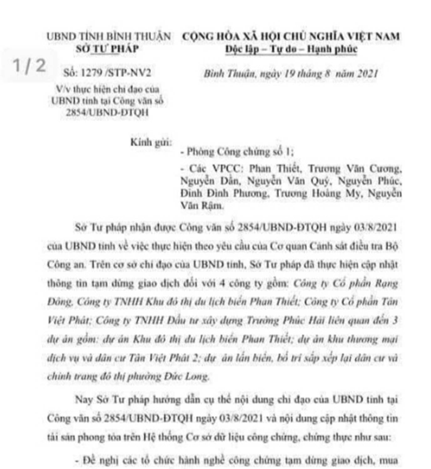 tam dung giao dich chuyen nhuong 3 du an bat dong san