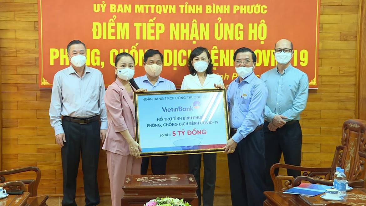 vietinbank ung ho 5 ty dong cho binh phuoc phong chong dich covid 19